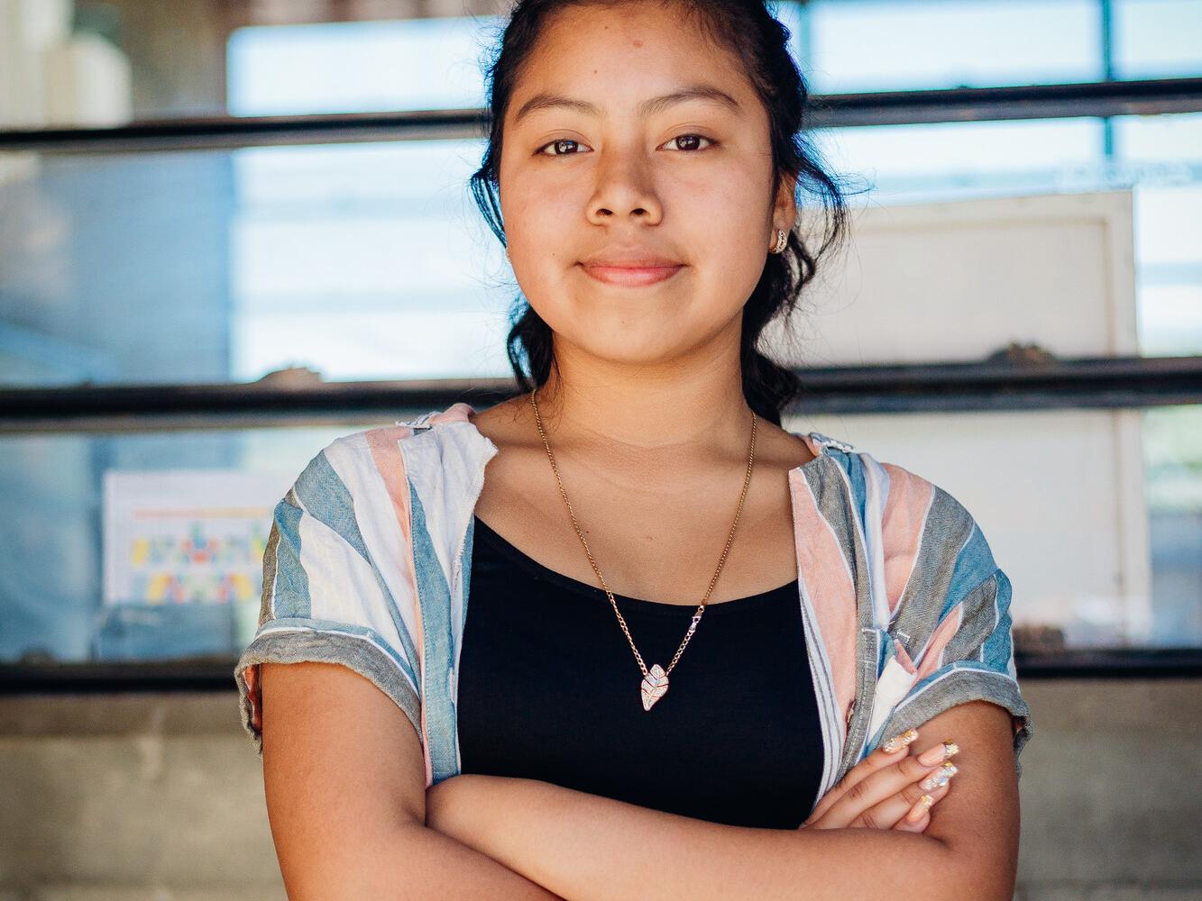 Dalila, 15, from Guatemala is now comfortable talking about periods and shares her knowledge with her friends.