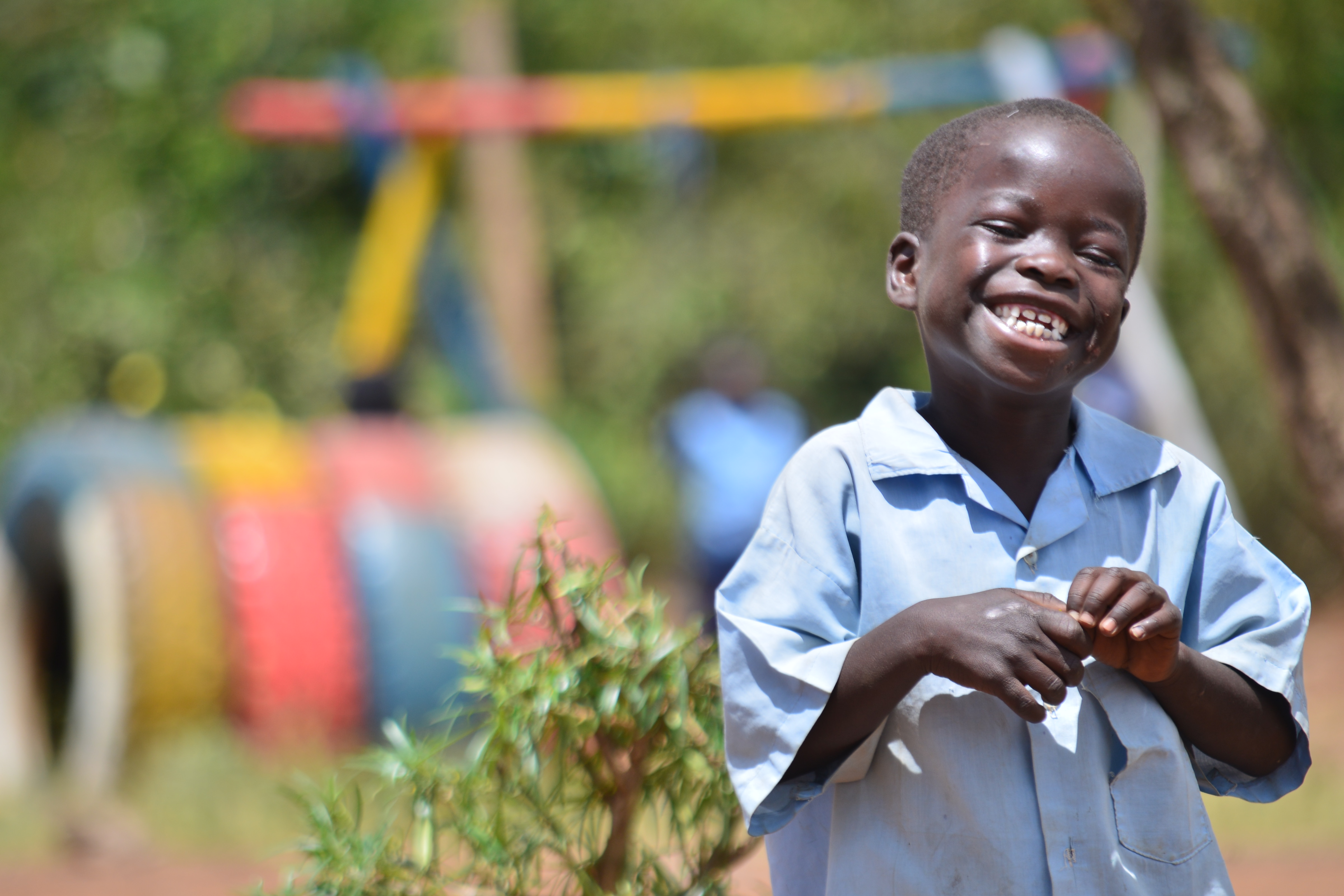 Boy in Kenya Laughing