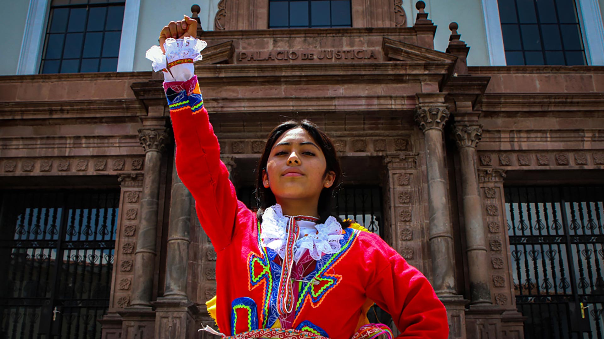 "We demand more girls and adolescents in the political world!” says 15-year-old activist Damaris from Peru.