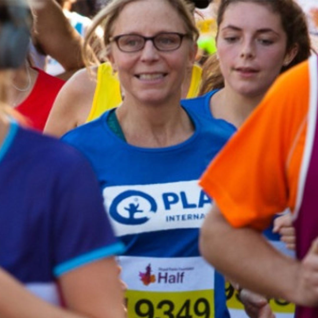 Runner at Amsterdam Marathon