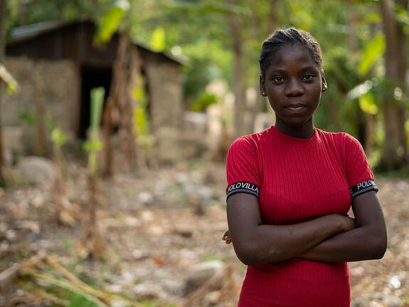 Sofiana, 13, is living through a hunger emergency in Haiti.