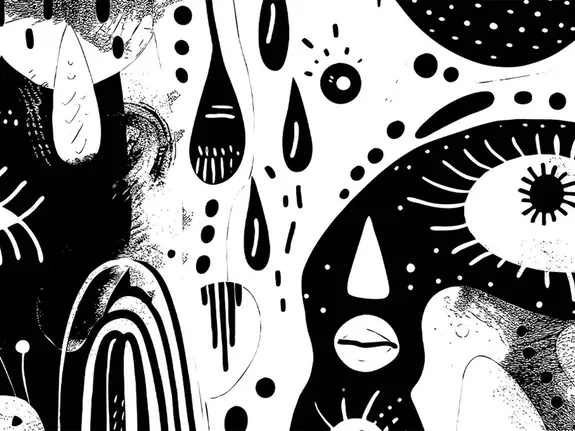black and white graphic