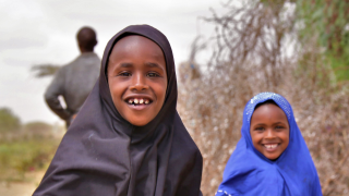 Girls from community in Somaliland experiencing drought 