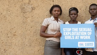 Youth advocates Fiona, Rowlings and Faridah in Uganda 