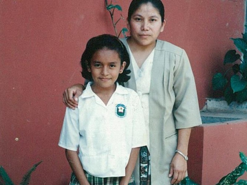 Laura, sponsored child, with her Mother