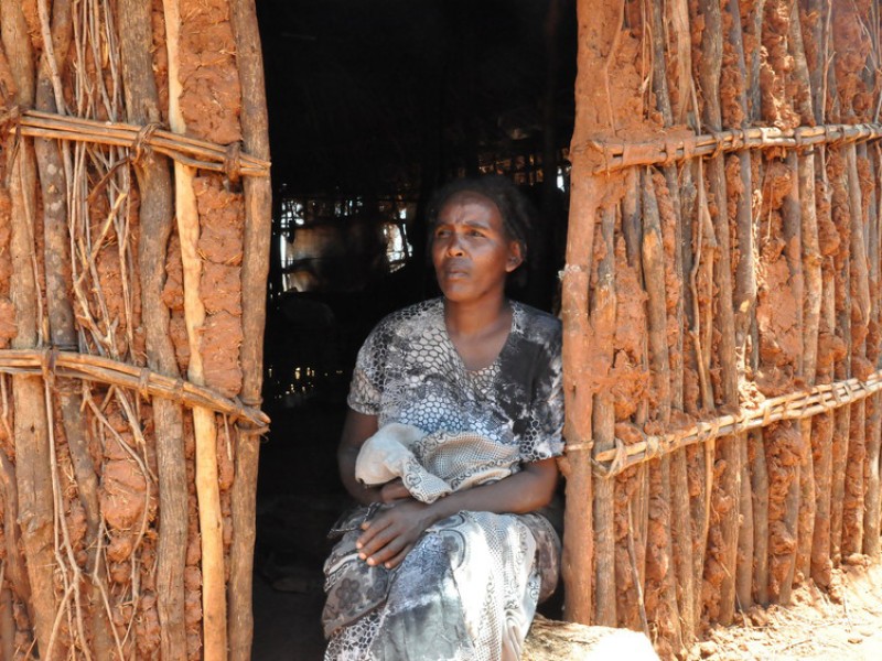 Hade worries her children will die like her cows during the East Africa famine