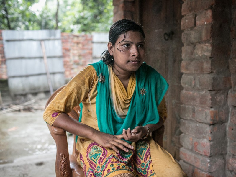 Radha, a child rights activist who escaped from an early marriage when she was 14