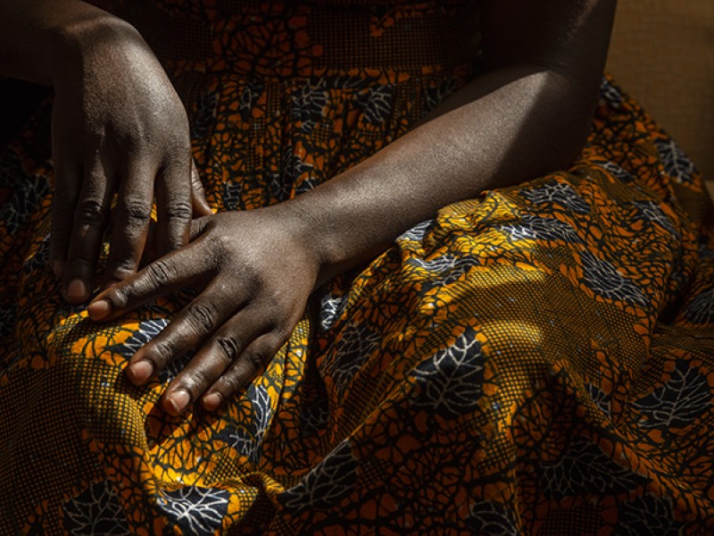 A survivor of sexual exploitation at work in Uganda