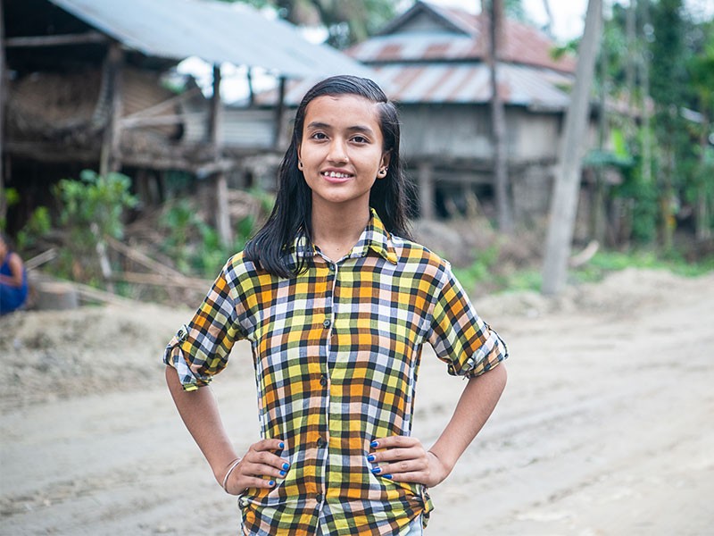 Sarita, 15, is campaigning to stop the trafficking of girls in Nepal