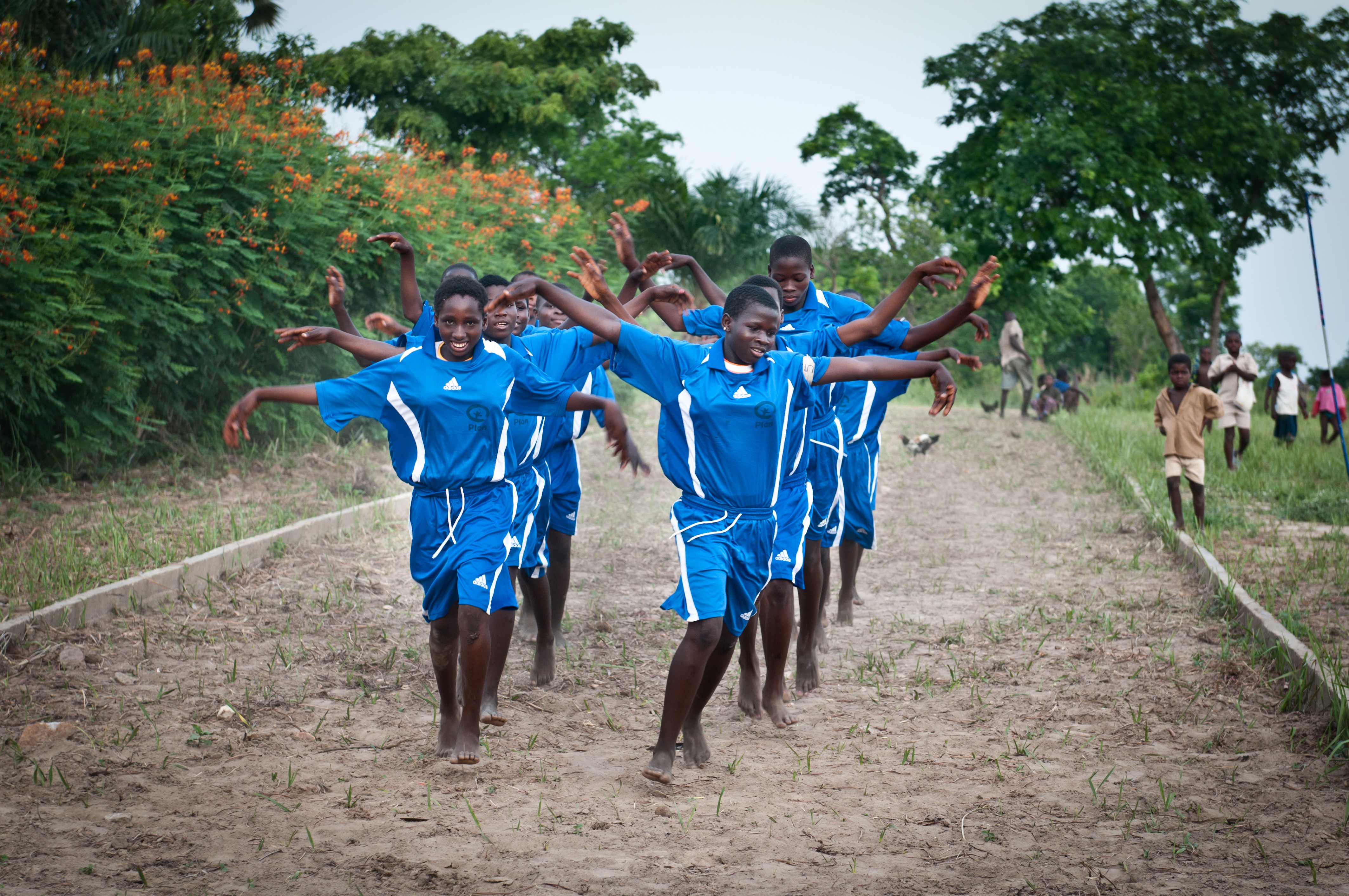 36 girls are scoring all the goals in Togo