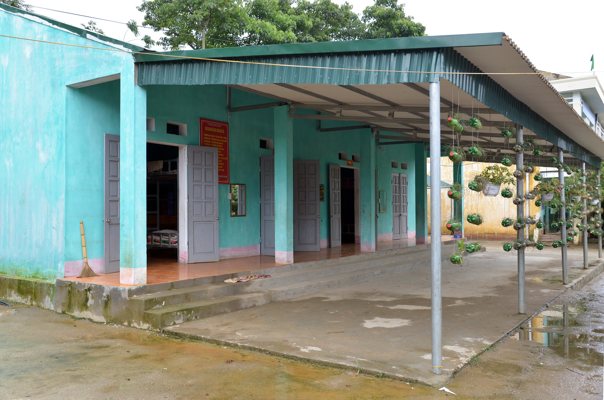 A school that Plan International has helped to build dormitories at