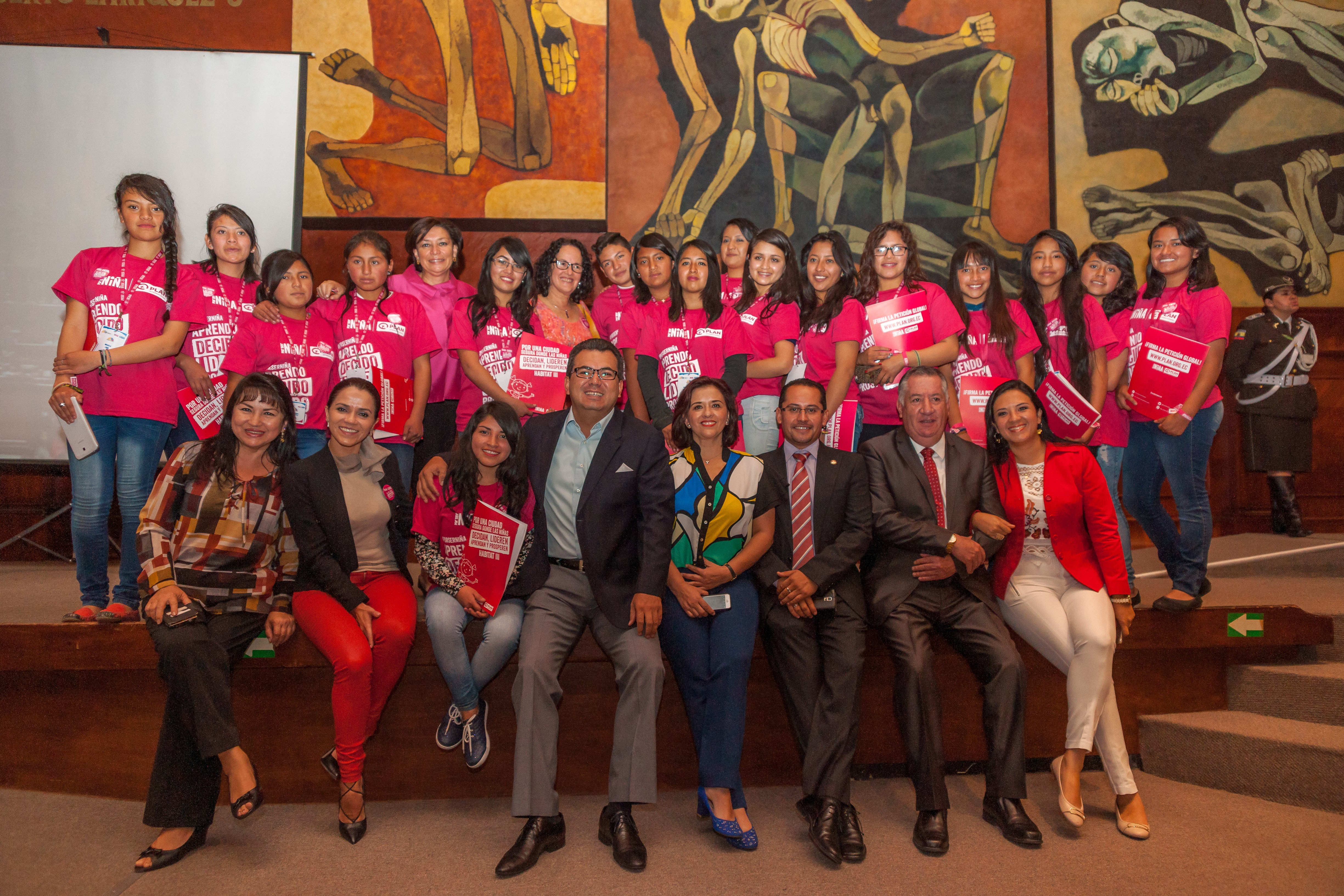 More than 100 girls took over the Ecuador National Assembly
