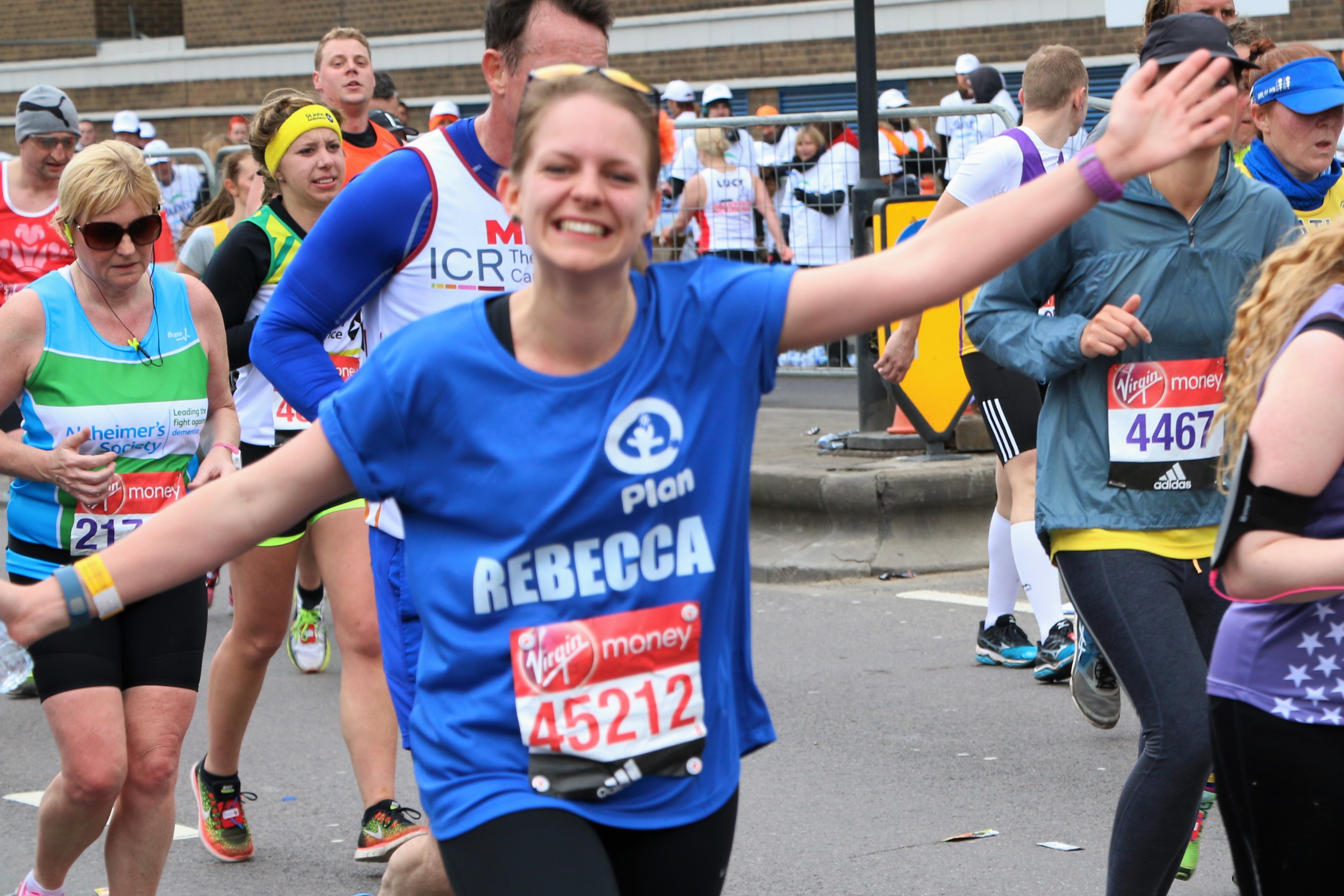 Rebecca Plan International UK runner