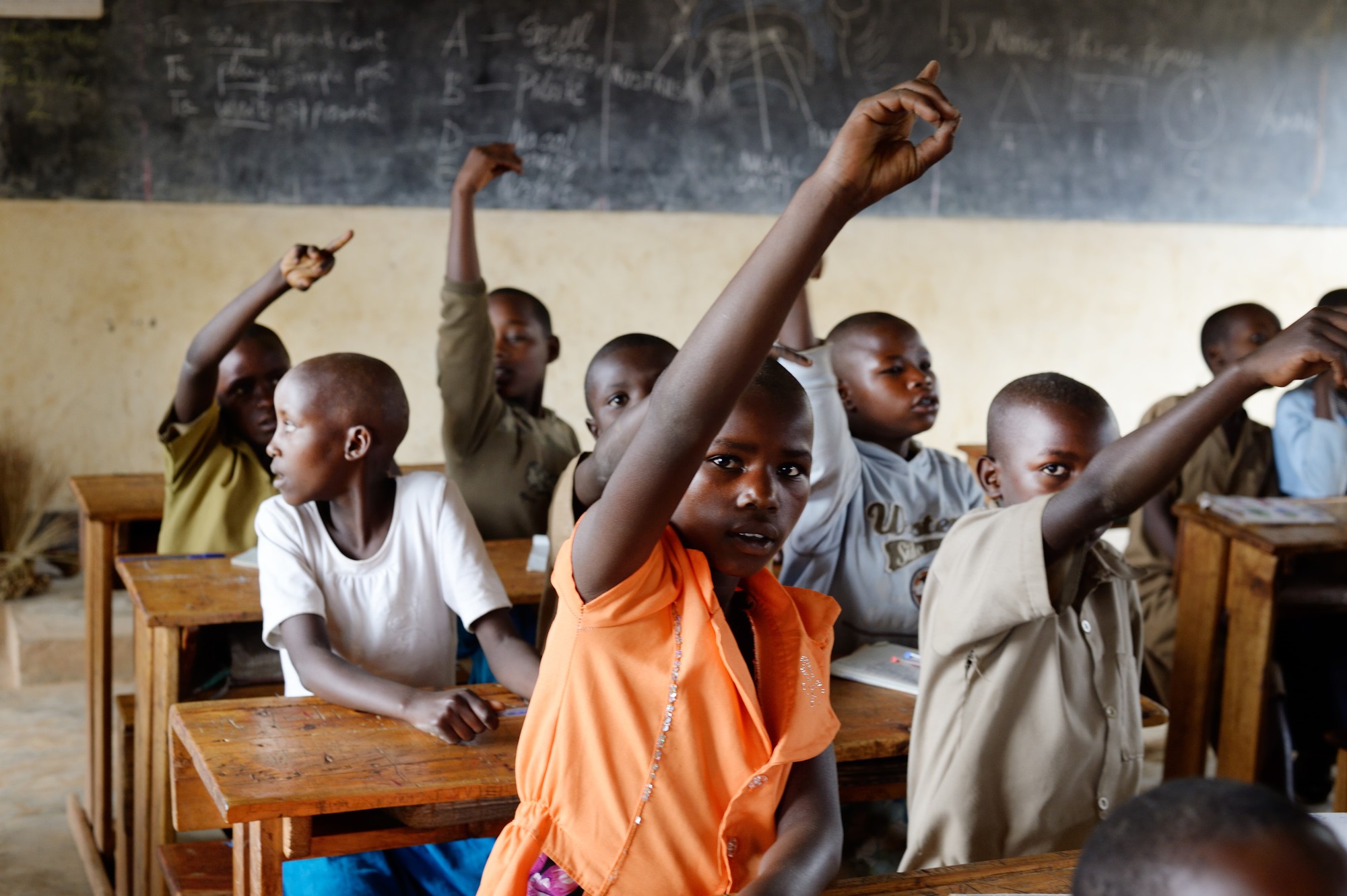 Students at primary school Rwanda