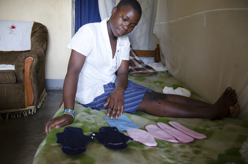 Peninah feels more confident about managing her period after recieveing menstruation lessons at school