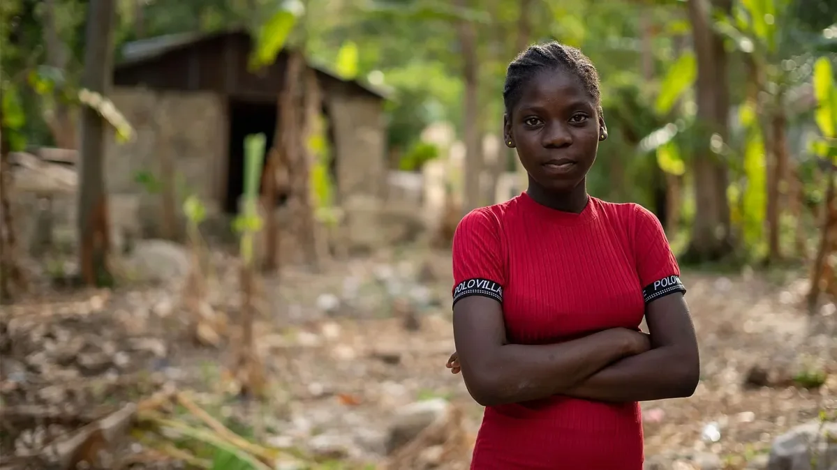 Sofiana, 13, is living through a hunger emergency in Haiti.
