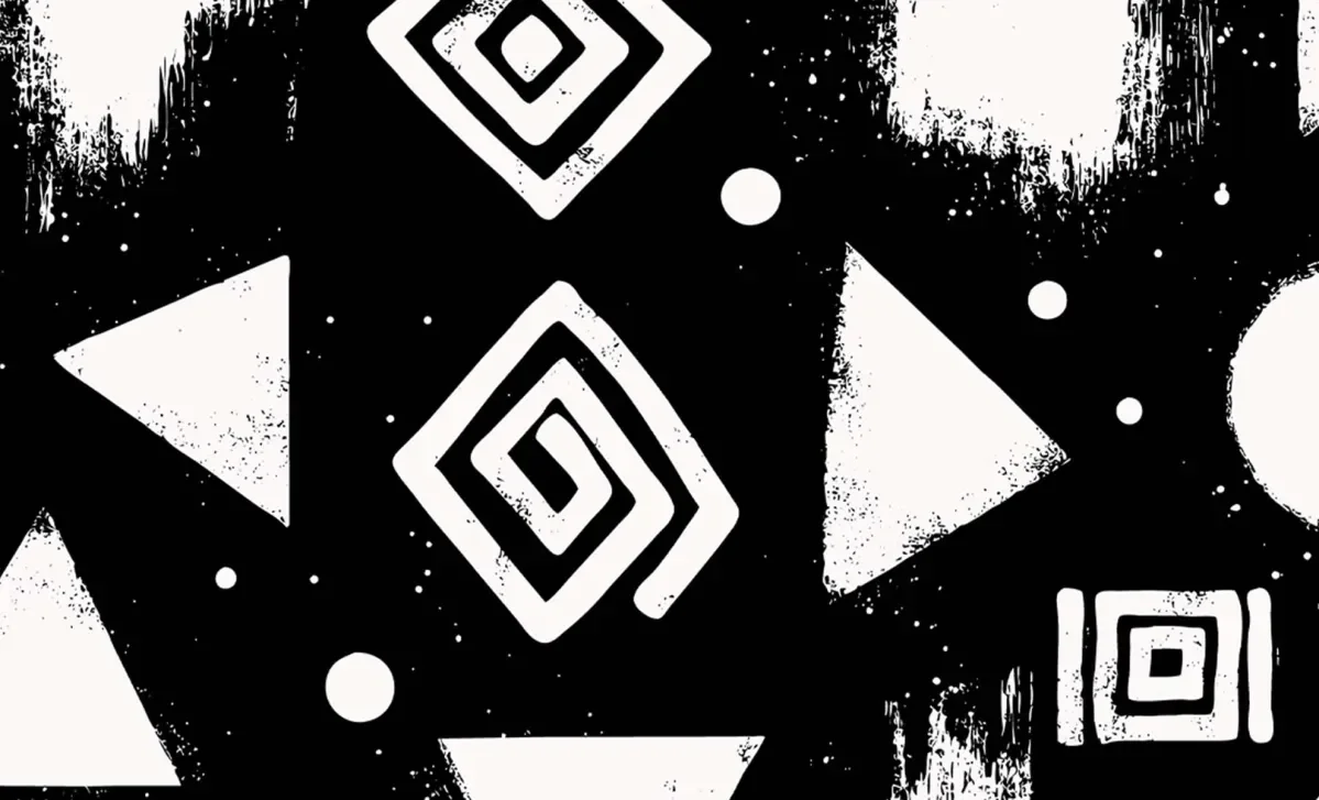 Black and white square image