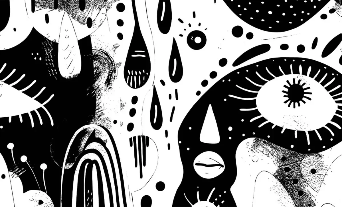 black and white graphic