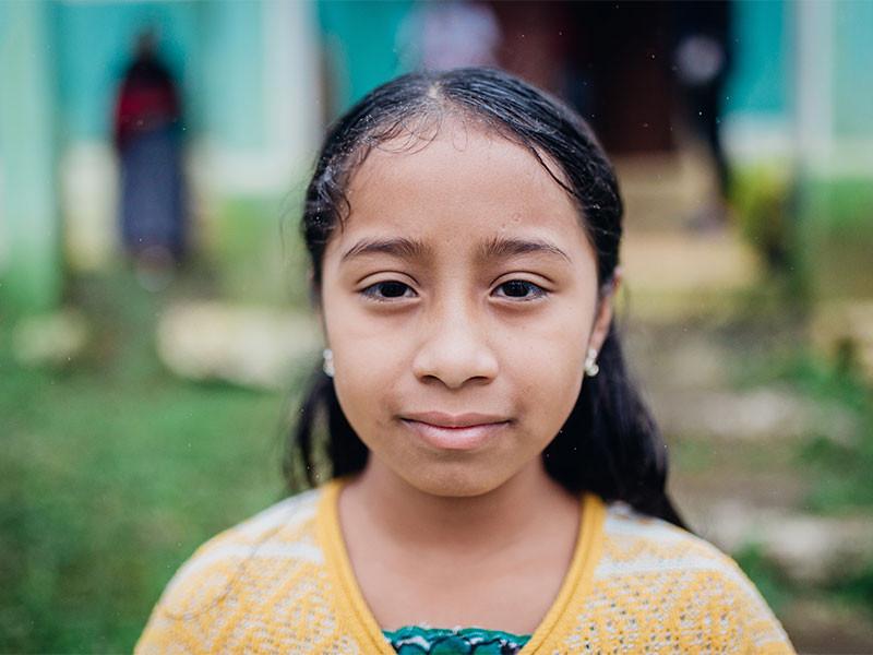 “I can no longer see my friends or study, my sister received some learning materials from her school, but the school was flooded by the storm.” Eimy’s life changed when Storm Iota swept into Central America leaving a trail of devastation.
