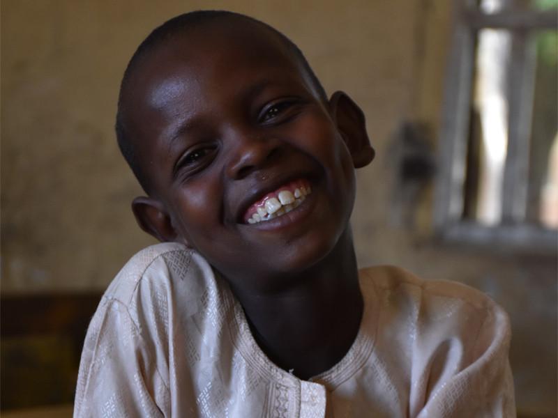 Mohammed, 10, is a student at a learning centre in Nigeria