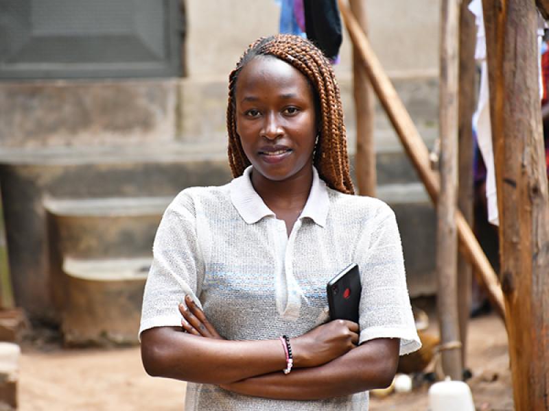 In Uganda, Cathy is campaigning for girls to be safe online and on the streets.