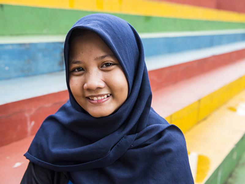 Alvi, from Indonesia, who is part of the Young Health Programme in Indonesia 