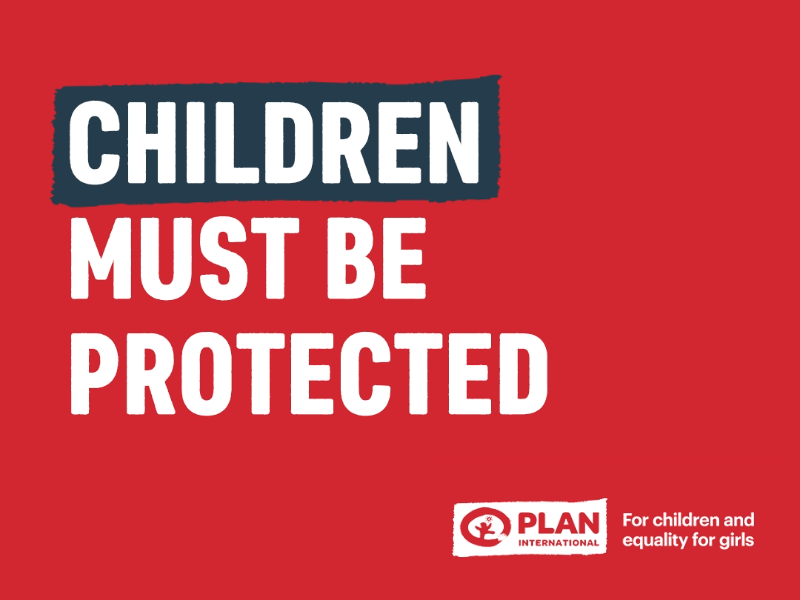 Children's Emergency Appeal - red statement graphic