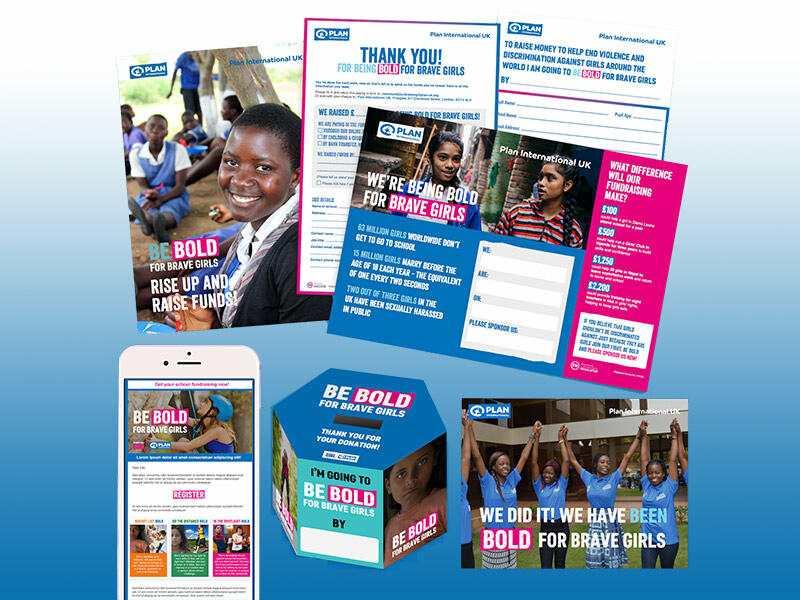 Materials produced for the Be Bold for Brave Girls campaign