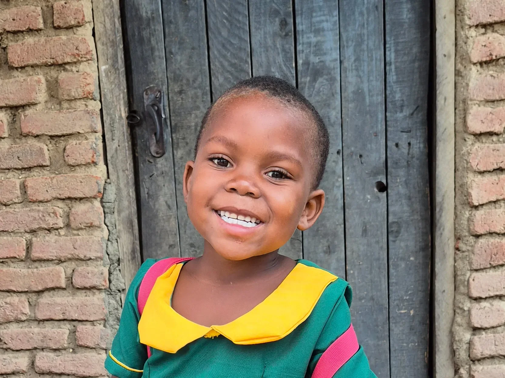 Asante, 5, has just started school in Lilongwe, Malawi.