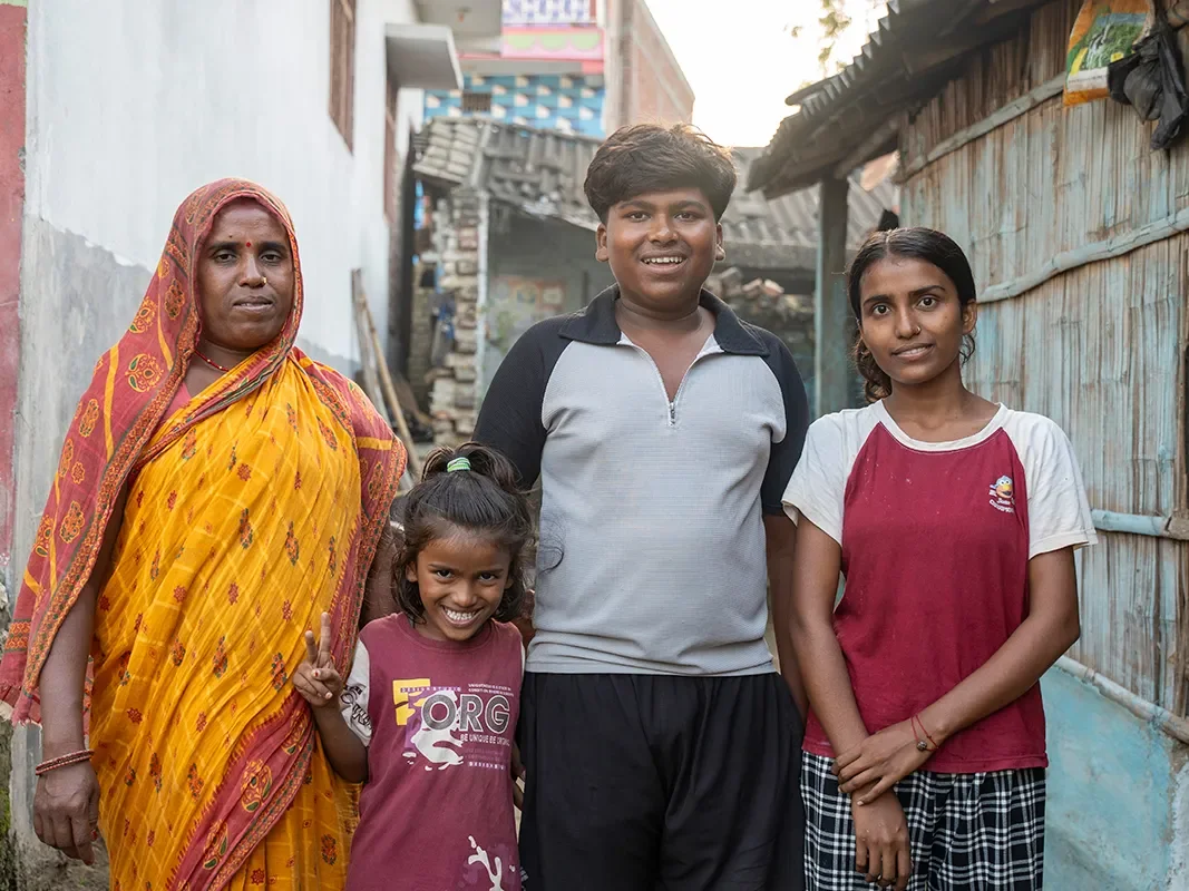 Ritika, lives with her family in Nepal