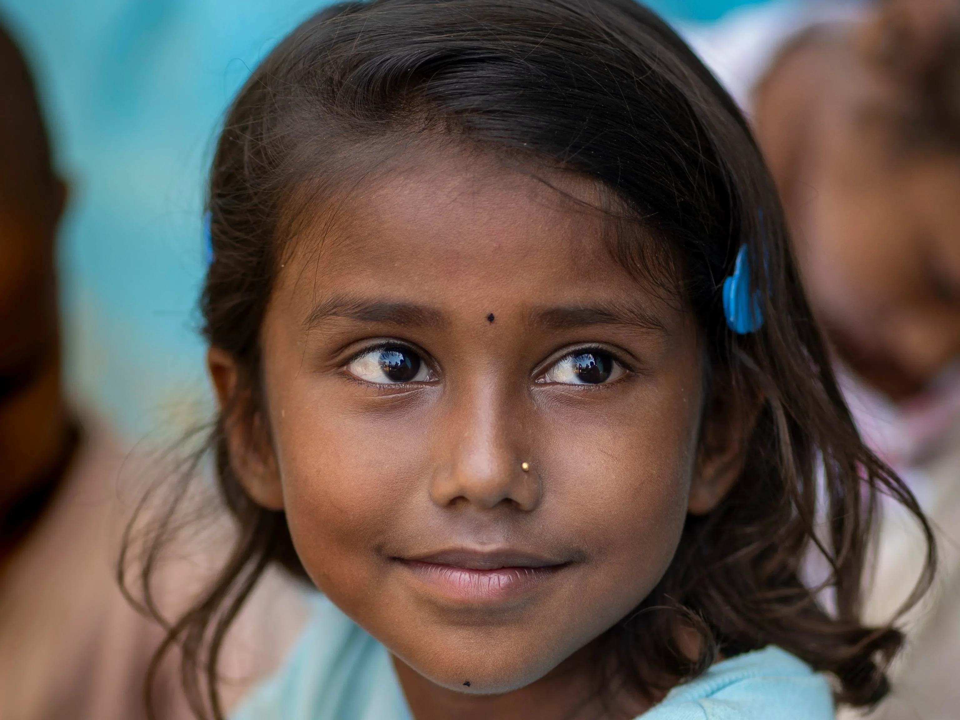 Sonakshi, 8, lives with her family in a small village in Nepal.