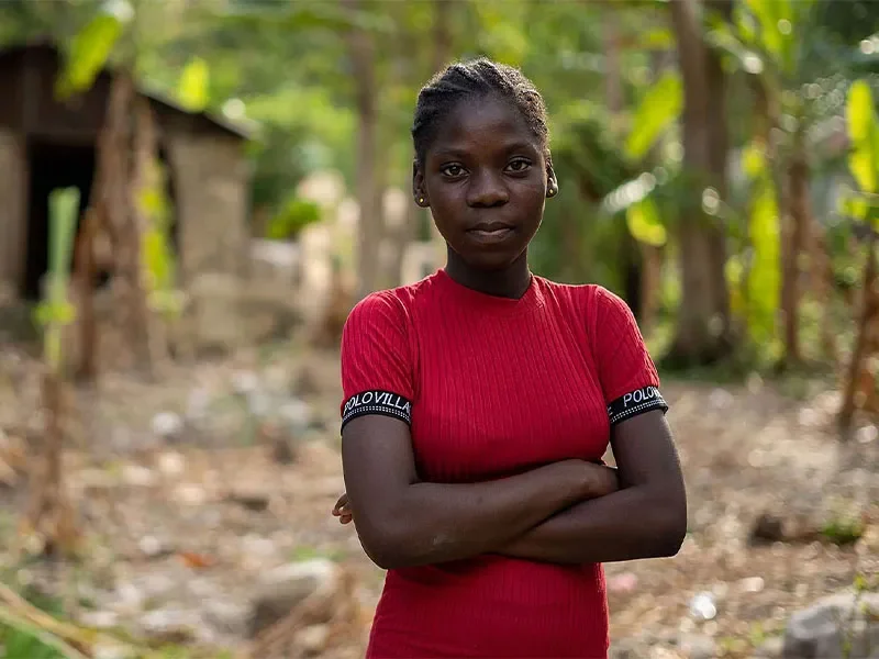 Sofiana, 13, is living through a hunger emergency in Haiti.