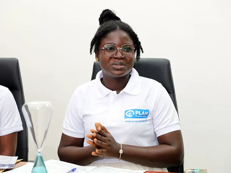 Benedicta sat down and speaking