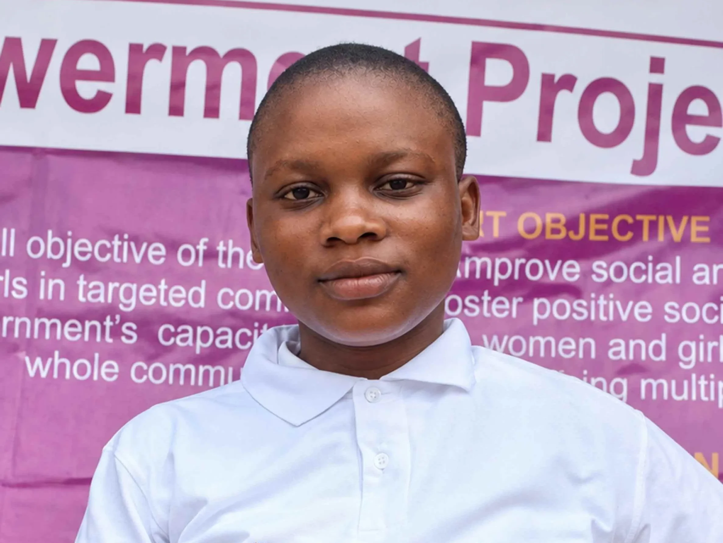 Lovetee, 17, Liberia, is part of the Liberia Women Empowerment Project (LWEP).